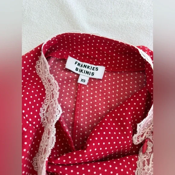Frankie's Bikinis Audrey Polka Dot Mini Dress🐞 - Picture 5 of 5
